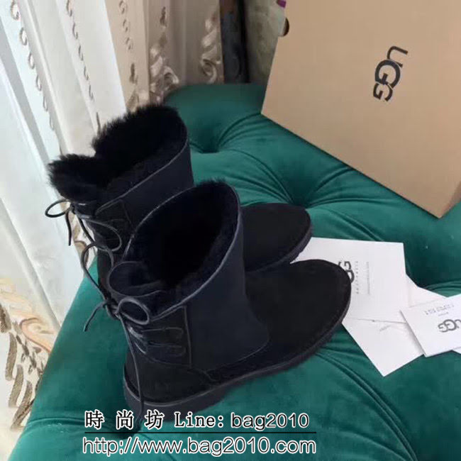 UGG 經典款 專櫃官網爆款 磨砂牛皮加皮毛一體 雪地靴 QZS1773